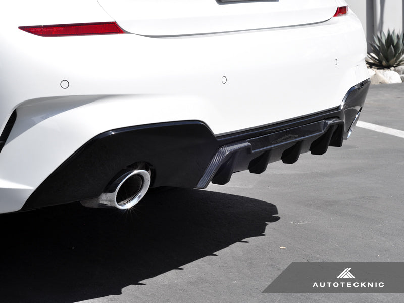 AutoTecknic Dry Carbon Extended-Fin Competition Rear Diffuser - G20 3-Series