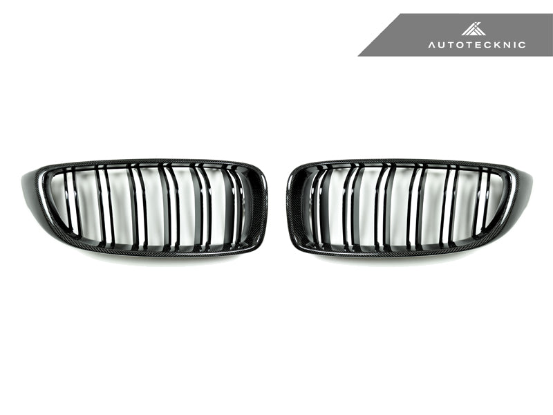 AutoTecknic Dual-Slats Carbon Fiber Front Grille Set - F32/ F36 4-Series | F80 M3 | F82 M4