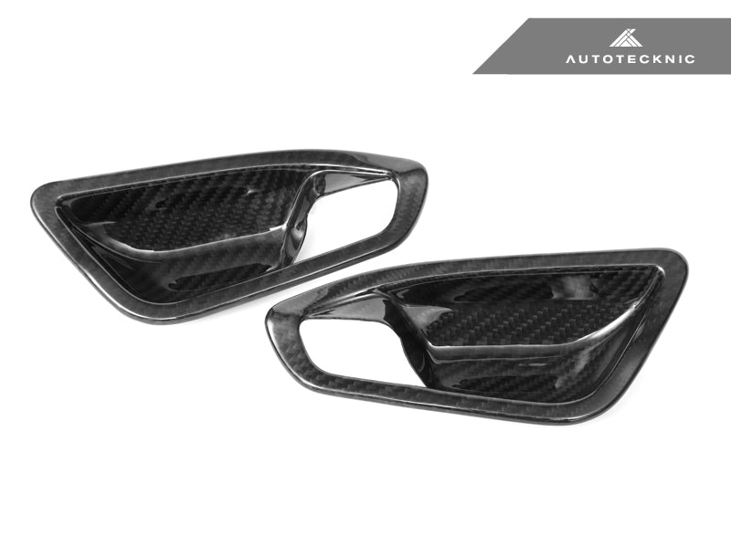 AutoTecknic Dry Carbon Interior Door Handle Trim Set - F87 M2 | F22 2-Series
