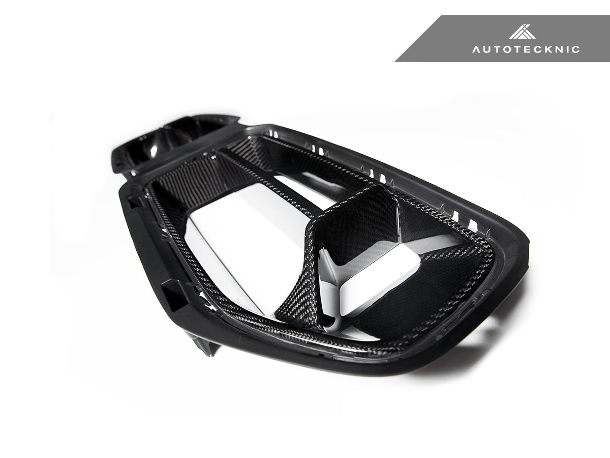 AutoTecknic Dry Carbon Podium Front Grille - BMW G87 M2