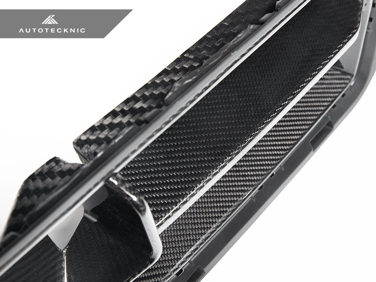 AutoTecknic Dry Carbon Podium Front Grille - BMW G87 M2