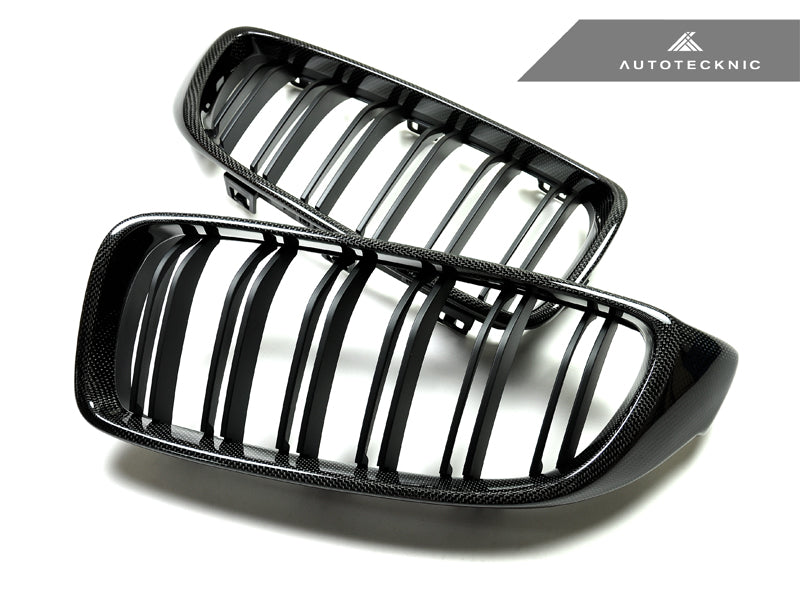 AutoTecknic Dual-Slats Carbon Fiber Front Grille Set - F32/ F36 4-Series | F80 M3 | F82 M4