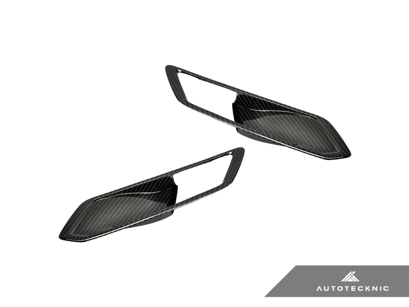 AutoTecknic Dry Carbon Interior Door Handle Trim Set - G80 M3
