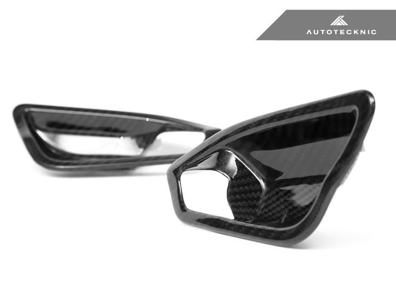 AutoTecknic Dry Carbon Interior Door Handle Trim Set - F87 M2 | F22 2-Series